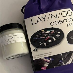 Lay-n-Go Cosmetic Bag and Magnolia hand balm